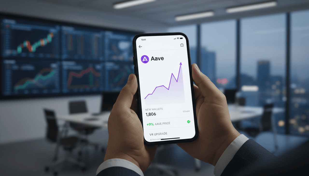 Aave Logs Historic Network Growth, Signaling Renewed DeFi Interest Amidst Market Weakness