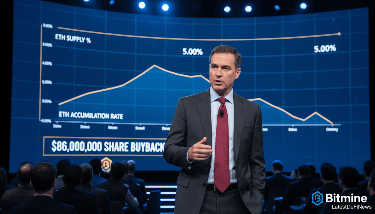 Bitmine Pivots Strategy: Ethereum Accumulation Slows Amidst $86 Million Share Buyback